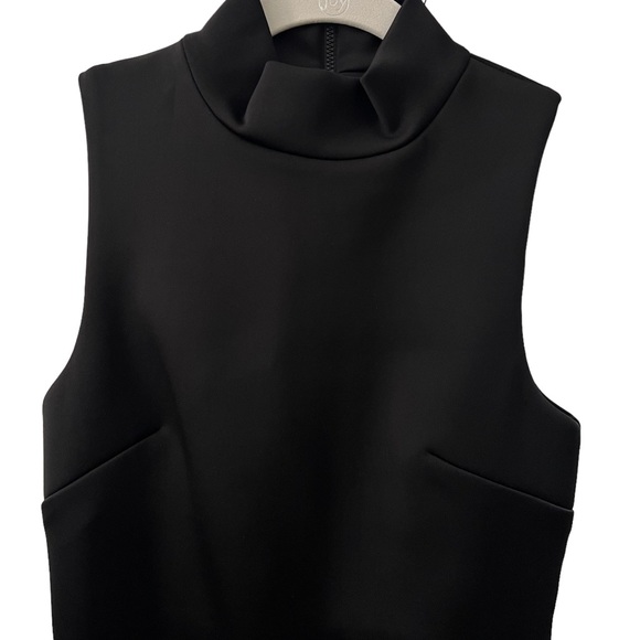 New Cameo Black Midi Dress with High Collar - Picture 9 of 13